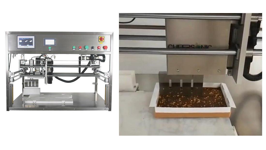 粘性食品超声波切割 - 超声波托盘切割机 - 杭州驰飞