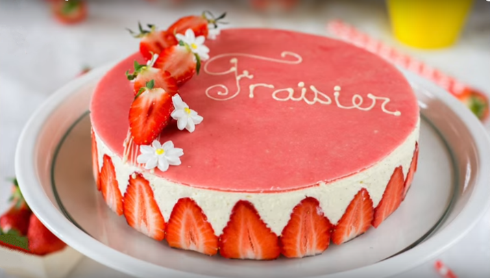 Le fraisier number cake